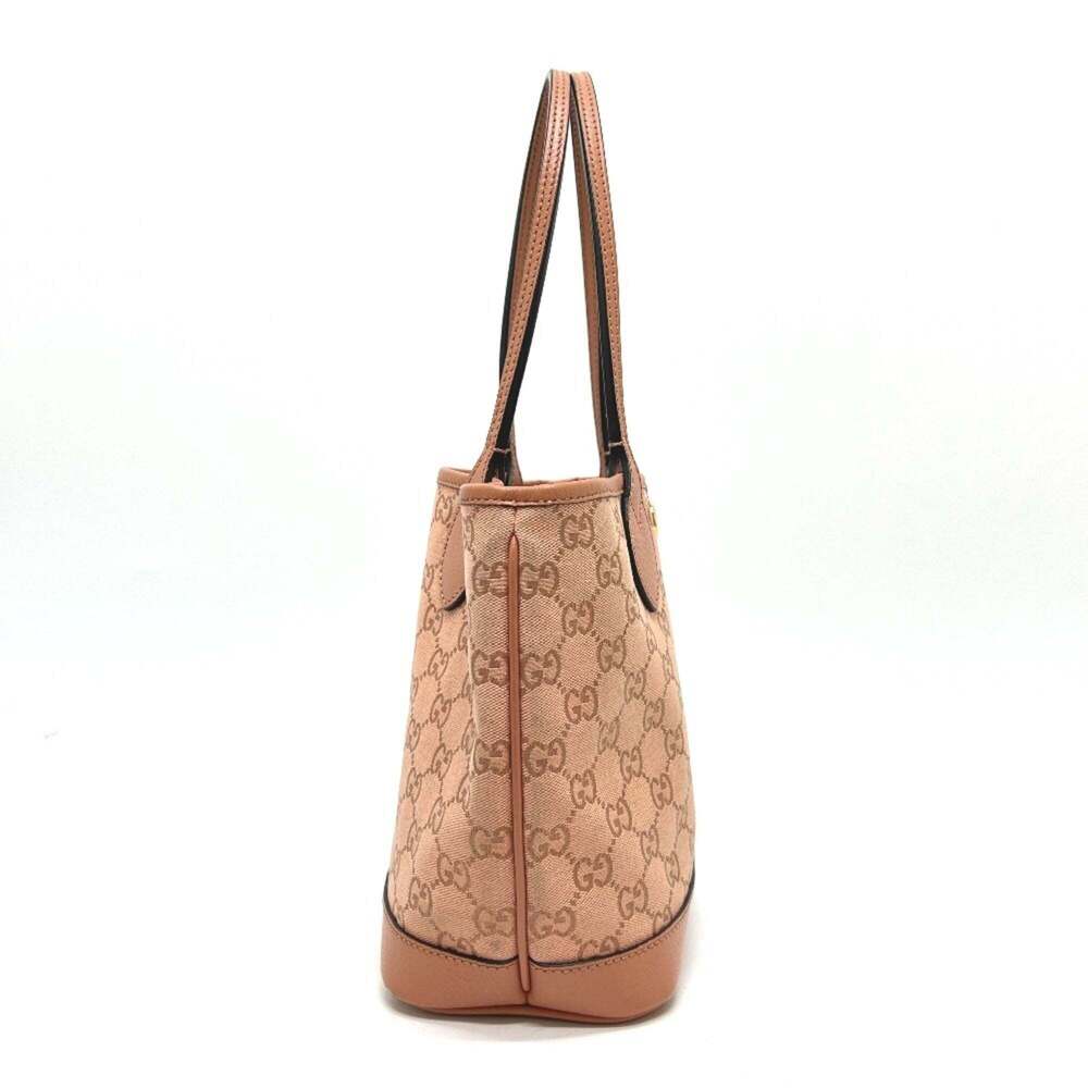 GUCCI Authentic Pink Canvas Tote Bag - Picture 4 of 16